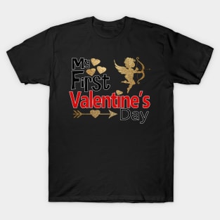 Baby Valentine Gifts - My First Valentines Day T-Shirt